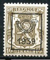 BE  PO 419   X   ---   Série 15  --  1939  --  Pleine Gomme - Typo Precancels 1936-51 (Small Seal Of The State)