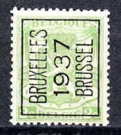 BE  PO 321  A  (*)   ---   BRUXELLES  ---   1937 - Typo Precancels 1936-51 (Small Seal Of The State)