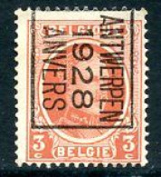 BE  PO 165 B   (*)   ---   ANTWERPEN  --  1928  --  3c - Typografisch 1922-31 (Houyoux)