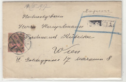 Hungary Letter Cover Posted Express? 1917 Kassa To Wien B240510 - Briefe U. Dokumente