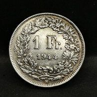 1 FRANC ARGENT 1944 B BERNE HELVETIA DEBOUT SUISSE / SWITZERLAND SILVER - 1 Franken