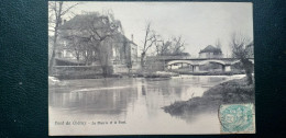 38  ,Pont De Chéruy , La Mairie Et Le Pont En 1906 - Pont-de-Chéruy