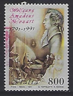 Italy 1991  Wolfgang Amadeus Mozart  (o) Mi.2192 - 1991-00: Gebraucht