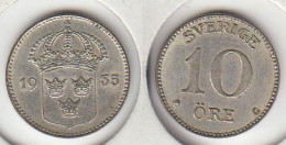 Suède 10 Öre 1935, Sverige - Sweden