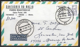 1979 Brazil Parangua (12 Nov 79) To NY USA - Covers & Documents
