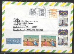 1985 Brazil Sao Paulo To PA USA - Briefe U. Dokumente