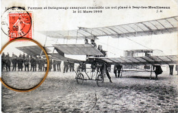 92 Hauts De Seine FARMAN Et DELAGRANGE à ISSY LES MOULINEAUX Essayent Ensemble Un Vol Plané 21 Mars 1908 - Issy Les Moulineaux