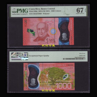 Costa Rica 1000 Colones, (2021), Polymer, Lucky Number 888, PMG67 - Costa Rica