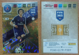 AC - 139 ADRIEN RABIOT  PARIS SAINT GERMAIN  FANS FAVOURITE  PANINI FIFA 365 2018 ADRENALYN TRADING CARD - Tarjetas