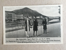 Germany Deutschland - Bad Ems Spa Baths Resort Konig Wilhelm Von Preussen Botschafter Benedetti 1870 - Autres & Non Classés