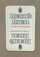 Speelkaart / Carte à Jouer - BECK'S BIER (Bremen) GERMANY - Sonstige & Ohne Zuordnung