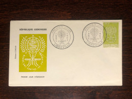 GABON FDC COVER 1962 YEAR MALARIA HEALTH MEDICINE STAMPS - Gabun (1960-...)