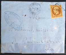 PC Du GC N° 1206 Et Cachet Type 15 - CRAPONNE-S-ARZON -  HAUTE LOIRE - LSC - 1864 - Indice 14 - Andere & Zonder Classificatie