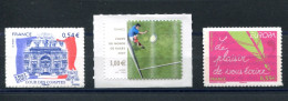 RC 27673 FRANCE COTE 18,50€ N° 117 - 128 - 207 COUR DES COMPTES - RUGBY - EUROPA AUTOADHÉSIFS NEUF ** TB - Unused Stamps