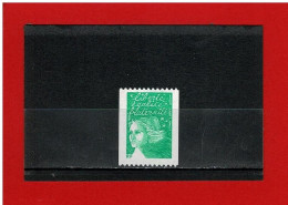 2002 - N° 3535b - NEUF** - ROULETTE - MARIANNE De LUQUET - TVP Vert  - N° Noir Au Dos 162 - COTE Y & T : 3.50€ - Coil Stamps