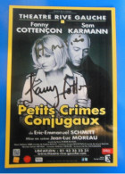 AUTOGRAPHE DE FANNY COTTENCON SUR PHOTO - Schauspieler Und Komiker