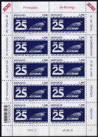 Monaco N°3284 - Feuille Entière - Neuf ** Sans Charnière - TB - Unused Stamps