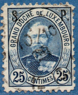 Luxemburg Service 1891 25c S.P. Overprint (perforated 11½x:11) Cancelled - Service