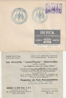 N°744 Obl: Anniversaire Du Débarquement 6/6/46 Incluant Une Invitation Spéciale. Rare. Collection BERCK - Brieven En Documenten