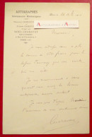 ● L.A.S 1910 Noel CHARAVAY - Célèbre Maison De Vente D'autographes & Documents Historiques - Fourcroy - Lettre - Autres & Non Classés