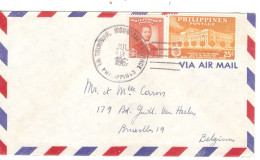 Philippines Air Mail Cover 1962 > Brussels Belgium - Philippines