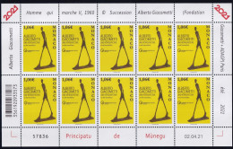 Monaco N°3289 - Giacometti - Feuille Entière - Neuf ** Sans Charnière - TB - Unused Stamps