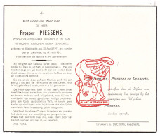 DP Prosper Piessens / Lenaerts 43j. ° Kieldrecht 1911 † Sleidinge Evergem 1954 - Andachtsbilder