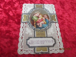 Holy Card Lace,kanten Prentje, Santino, - Devotieprenten