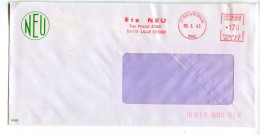 EMA Sur Lettre Ets NEU , Lettre Marcq En Bareuil 1985 - EMA (Printer Machine)