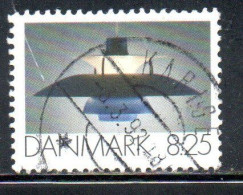 DANEMARK DANMARK DENMARK DANIMARCA 1991 DESIGNS LAMP BY POUL HENNINGSEN 8.25k USED USATO OBLITERE' - Oblitérés