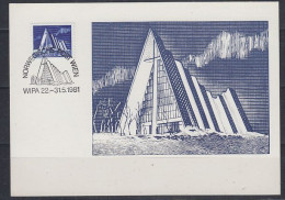 Norway 1981 Wipa / Kirche Zu Tromsdalen 1v Maxicard (59943) - Cartoline Maximum