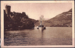 *CPA - 74 - DUINGT Près ANNECY -  Notre Dame - Vue Prise Du Débarcadère - Bateau à Vapeur - Annecy