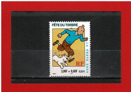 2000 - N° 3304 - NEUF** - FETE DU TIMBRE - TINTIN Et MILOU - COTE Y & T : 3.20 Euros - Unused Stamps