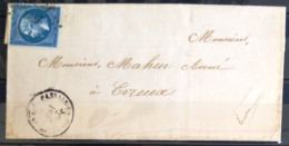 PC Du GC N° 2792 Et Cachet Type 15 - PASSAIS LA CONCEPTION -  ORNE - LSC - 1864 - Indice 20 - Altri & Non Classificati