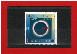 1999 - N° 3261 - NEUF** - ECLIPSE DE SOLEIL LE 11 AOUT 1999 - COTE Y & T : 1.60 Euros - Unused Stamps