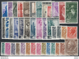 1955 Italia Annata Completa 40v. MNH - 1946-60: Mint/hinged