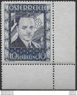 1936 Austria Dollfuss Chancellor Af MNH Unificato N. 484 - Andere & Zonder Classificatie