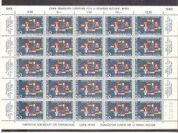 Suisse - Helvetia Organisation Européenne Pour La Recherche Nucléaire Feuille De 25 ** - Idées Européennes