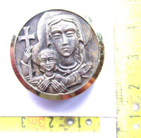 LADE B - Medaille Onze Lieve Vrouw Met Kind - Notre-Dame à L'Enfant - MAGNEET - Religion &  Esoterik