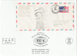 29e Expedition - 1 LS De Soutien Logistique VXE-6 Aux Explorateurs Dôme C - Lettre Acheminée Par US NAVY - Cartas & Documentos