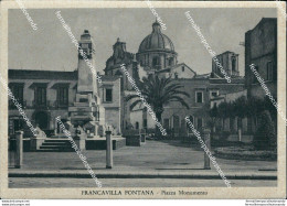 Bi312 Cartolina  Bozza Fotografica Francavilla Fontana Piazza Monumento Brindisi - Brindisi