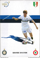 O760 Cartolina   Postcard  Ufficiale  Inter Davine Santon - Voetbal