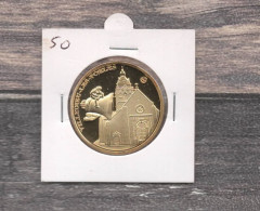 Médaille Souvenirs&Patrimoine : Villedieu-les-poeles (couleur Or) - 2009 - Autres & Non Classés