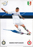 O761 Cartolina   Postcard  Ufficiale  Inter Davine Marco Materazzi - Voetbal