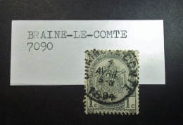 Belgie Belgique - 1893 - OPB/COB N° 53 ( 1 Value ) -   Obl. Braine Le Comte 1894 - 1893-1907 Armoiries