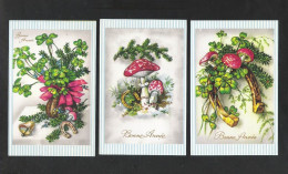 3 Postkaarten Bonne Année (W134) - Neujahr