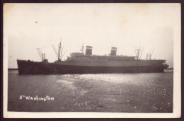 PHOTO BATEAU S. WASHINGTON 14 X 9 CM - Boats