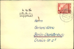 1954,30.9.; 24 Pf. Herbrstmesse Als EF Auf Fernbrief Ab DRESDEN. So Nur 4 Wochen Möglich - Covers & Documents