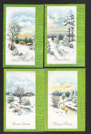 4 Postkaarten Bonne Année (W136) - New Year