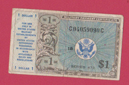 USA Military Payment Certificate Series 472, 1 Dollar - 1948-1951 - Series 472